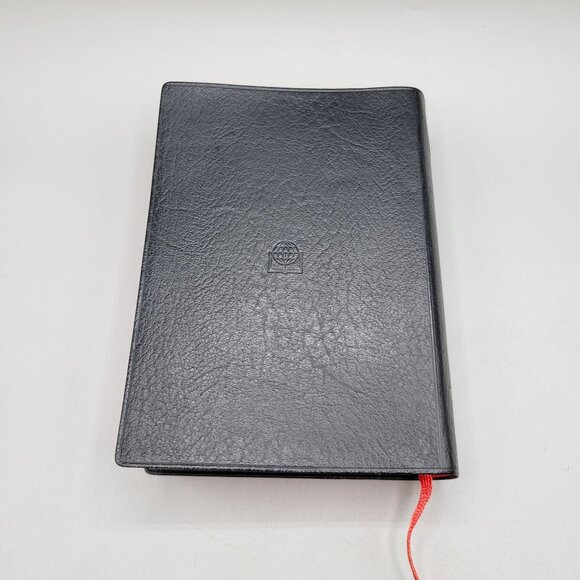 1986 Korean Holy Bible Red Edges Ribbon Bookmark Color Maps - Picture 4 of 10